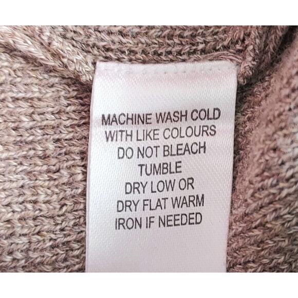 Alex Cannon Cable Knit 1/4 Zip Mens Pullover Sweater Elbow Patch Toasty Beige XL - Picture 7 of 8